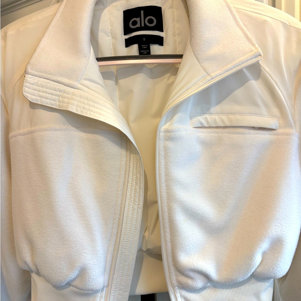 ALO Yoga Polar Fleece cropped wintry mix jacket - size S